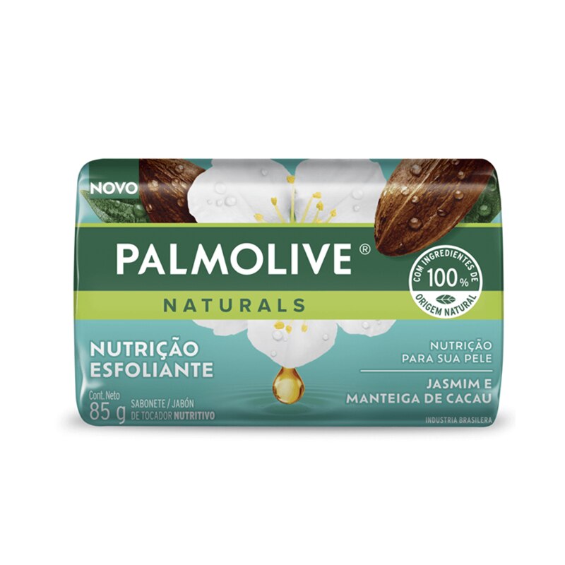 Palmolive® Naturals Delicada Exfoliación Jazmín y Manteca de Cacao Jabón en barra