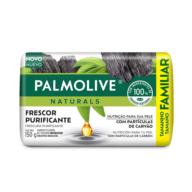 Palmolive® Naturals  Sensación Purificante con partículas de carbón Jabón en barra